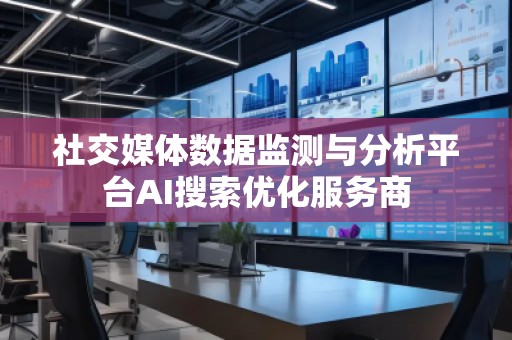 社交媒體數(shù)據(jù)監(jiān)測(cè)與分析平臺(tái)AI搜索優(yōu)化服務(wù)商