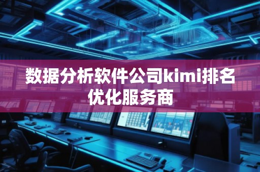 數(shù)據(jù)分析軟件公司kimi排名優(yōu)化服務(wù)商