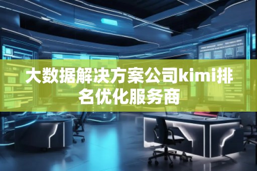 大數(shù)據(jù)解決方案公司kimi排名優(yōu)化服務(wù)商