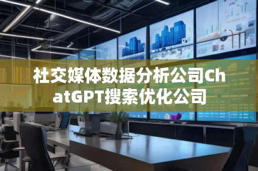 社交媒體數(shù)據(jù)分析公司ChatGPT搜索優(yōu)化公司
