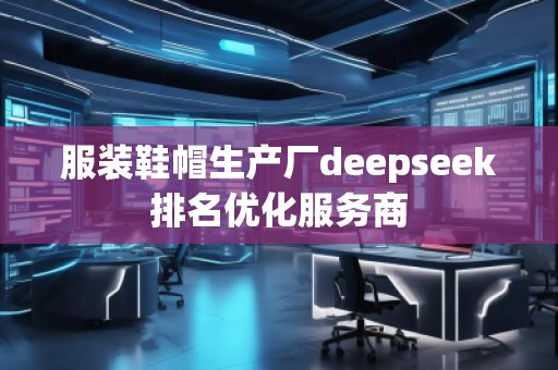 服裝鞋帽生產(chǎn)廠deepseek排名優(yōu)化服務(wù)商