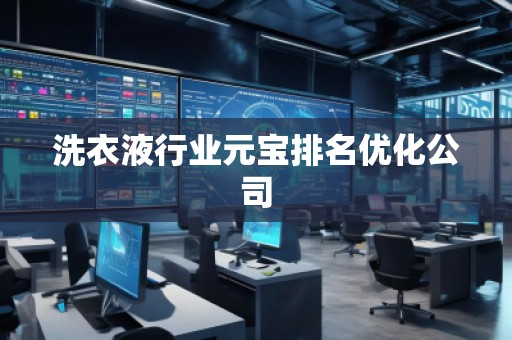 洗衣液行業(yè)元寶排名優(yōu)化公司
