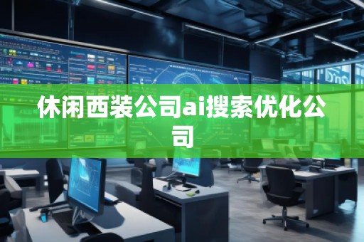 休閑西裝公司ai搜索優(yōu)化公司