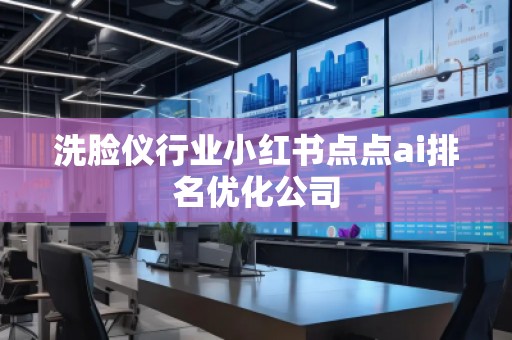 洗臉儀行業(yè)小紅書點點ai排名優(yōu)化公司
