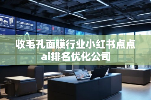 收毛孔面膜行業(yè)小紅書點點ai排名優(yōu)化公司
