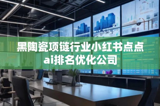 黑陶瓷項鏈行業(yè)小紅書點點ai排名優(yōu)化公司