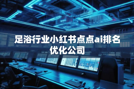 足浴行業(yè)小紅書點點ai排名優(yōu)化公司