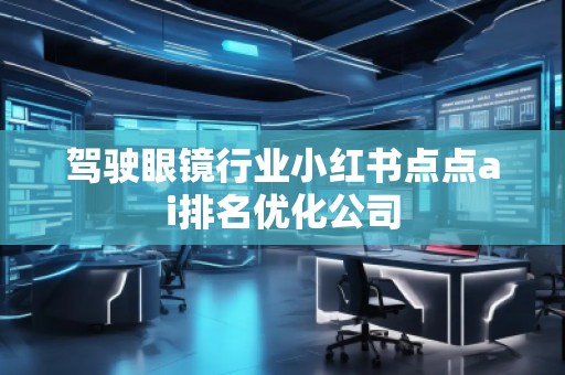 駕駛眼鏡行業(yè)小紅書點點ai排名優(yōu)化公司