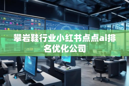 攀巖鞋行業(yè)小紅書點(diǎn)點(diǎn)ai排名優(yōu)化公司