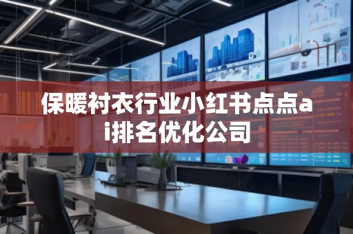 保暖襯衣行業(yè)小紅書點點ai排名優(yōu)化公司