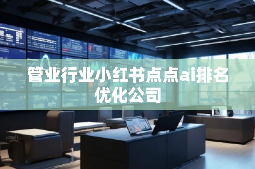 管業(yè)行業(yè)小紅書點點ai排名優(yōu)化公司