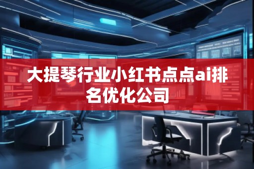 大提琴行業(yè)小紅書(shū)點(diǎn)點(diǎn)ai排名優(yōu)化公司