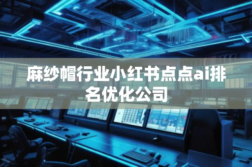 麻紗帽行業(yè)小紅書點(diǎn)點(diǎn)ai排名優(yōu)化公司