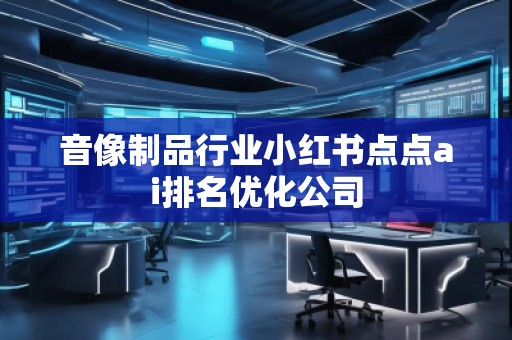 音像制品行業(yè)小紅書點點ai排名優(yōu)化公司