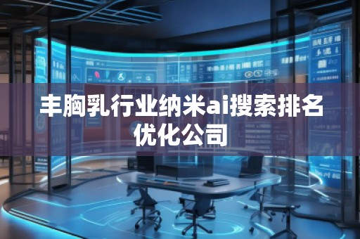 豐胸乳行業(yè)納米ai搜索排名優(yōu)化公司