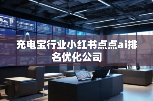充電寶行業(yè)小紅書點點ai排名優(yōu)化公司