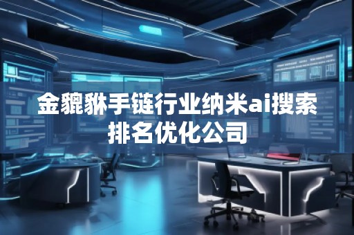 金貔貅手鏈行業(yè)納米ai搜索排名優(yōu)化公司