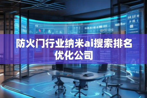 防火門(mén)行業(yè)納米ai搜索排名優(yōu)化公司