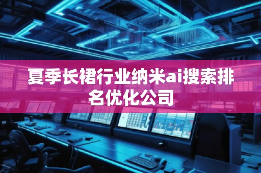 夏季長裙行業(yè)納米ai搜索排名優(yōu)化公司