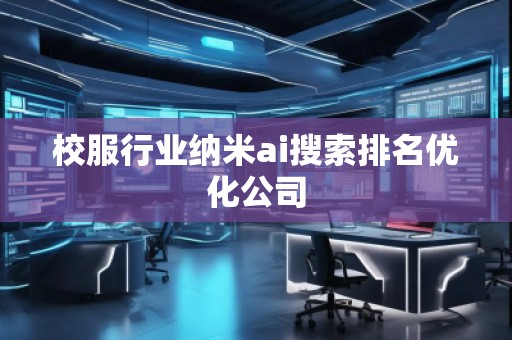 校服行業(yè)納米ai搜索排名優(yōu)化公司