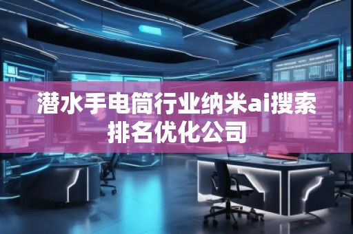 潛水手電筒行業(yè)納米ai搜索排名優(yōu)化公司