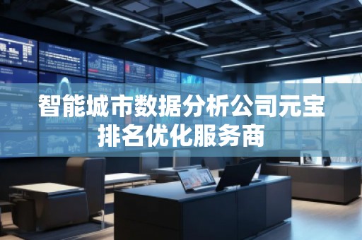 智能城市數據分析公司元寶排名優(yōu)化服務商