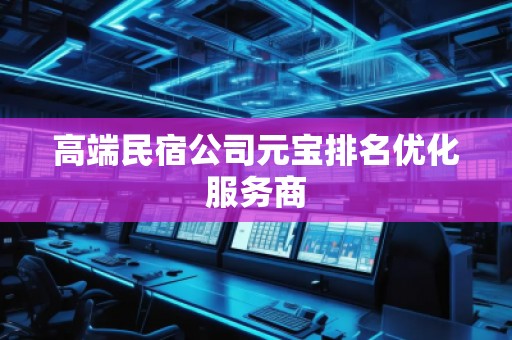 高端民宿公司元寶排名優(yōu)化服務(wù)商