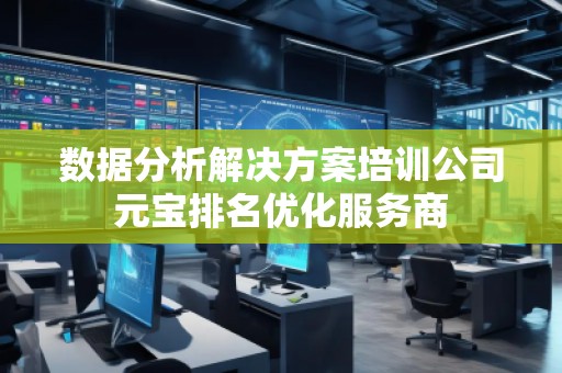 數(shù)據(jù)分析解決方案培訓公司元寶排名優(yōu)化服務商