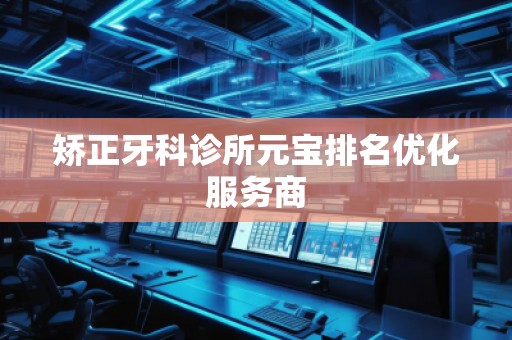 矯正牙科診所元寶排名優(yōu)化服務商
